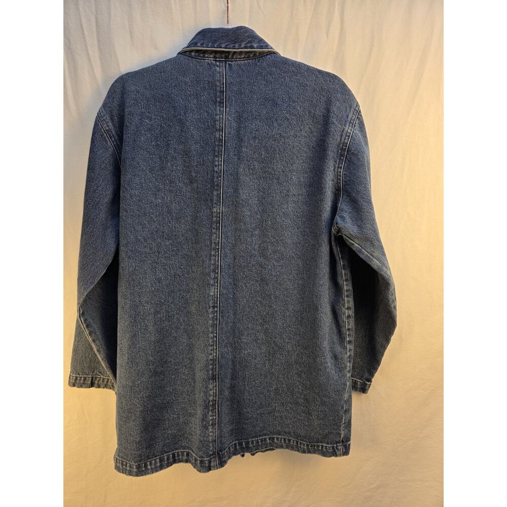Vintage Mandal Bay Women's Size Medium Apple Embroidered Denim Jacket Cotton 90s - Picture 12 of 16